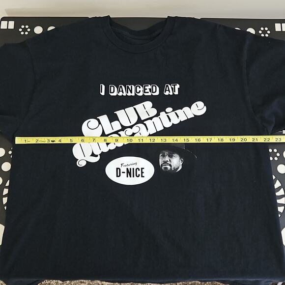 DJ D-Nice Presents Club Quarantine Pandemic Black T-Shirt | Men's XL - Picture 11 of 13